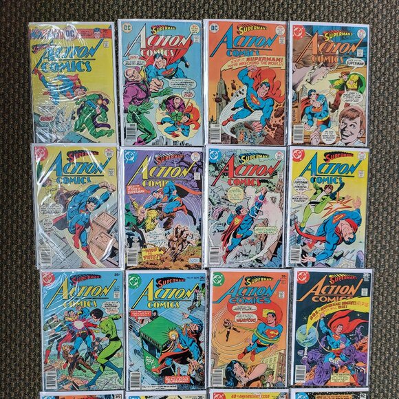 Action Comics DC Comics Run of 16 Lot Newsstand 459, 465, 467-473 ++ SUPERMAN W1 - Picture 6 of 7
